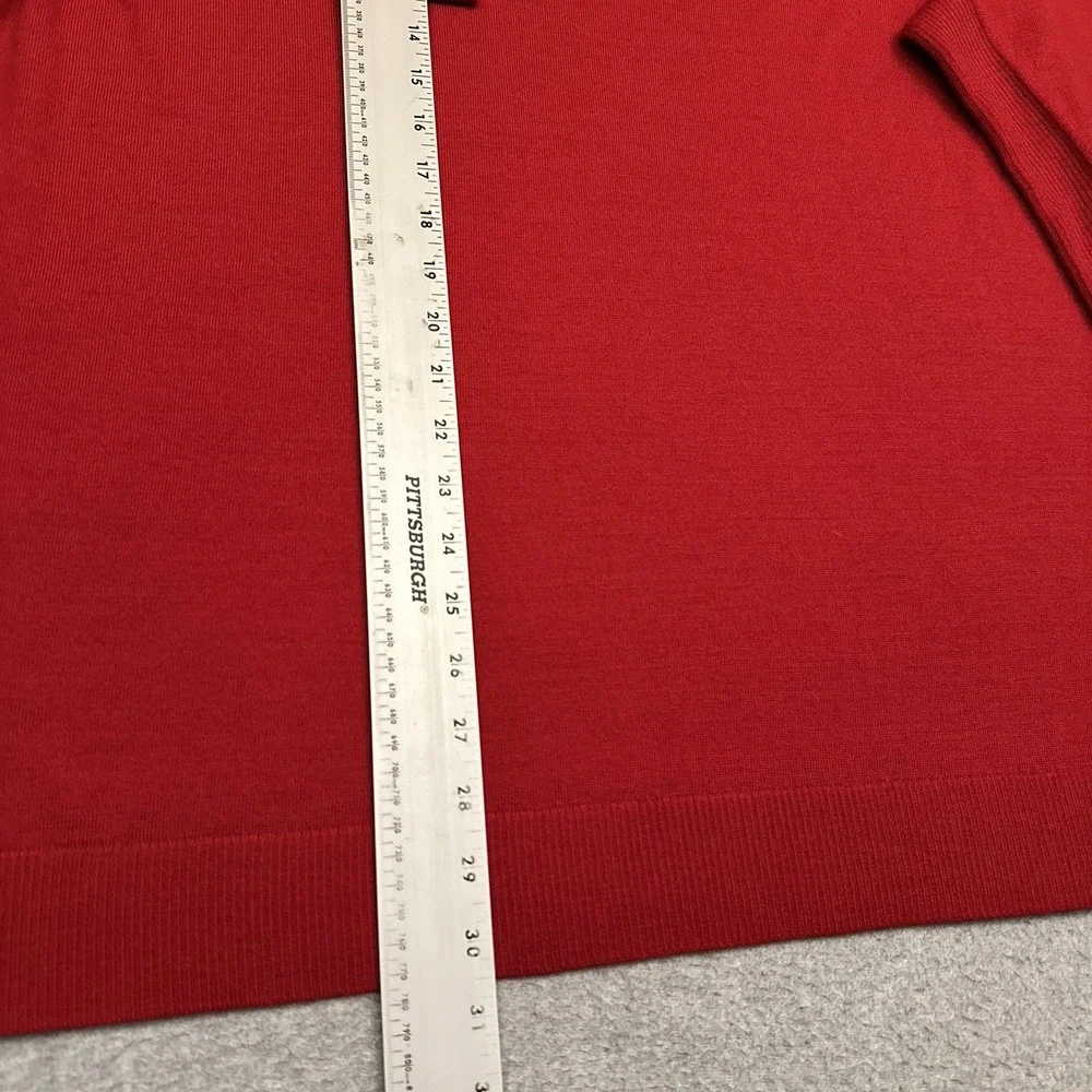 Nike Tiger Woods TW Collection Golf Sweater Mens XXL Red Wool Blend Crew CU9782‎